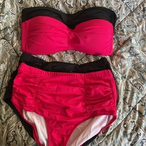 Swimsuits for All Bikinis Size 12 & 14 (tops fits 36 D) *lot of two*